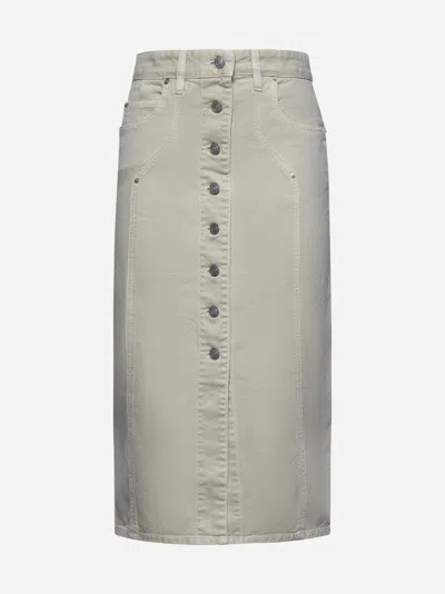 ISABEL MARANT ÉTOILE VANDY DENIM MIDI SKIRT