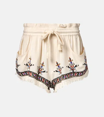 ISABEL MARANT ÉTOILE KRISS EMBROIDERED SHORTS