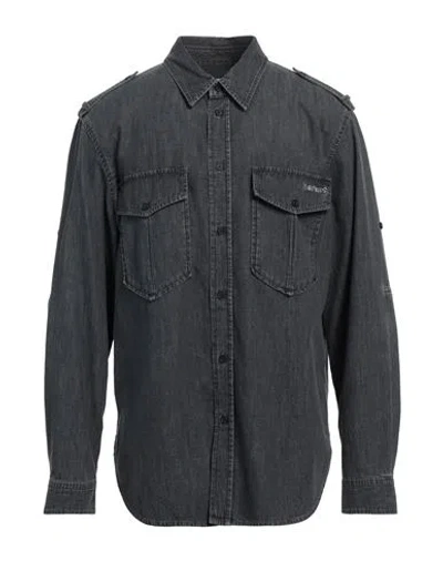 ISABEL MARANT ÉTOILE MARANT ÉTOILE MAN DENIM SHIRT GREY SIZE L COTTON, POLYESTER