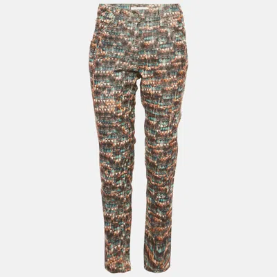 ISABEL MARANT ÉTOILE MULTICOLOR PRINTED CORDUROY PERRY PANTS M