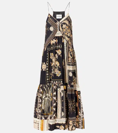 ISABEL MARANT ÉTOILE SABBAGE PRINTED COTTON MIDI DRESS
