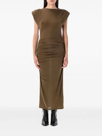 ISABEL MARANT ÉTOILE STRETCH JERSEY MIDI DRESS