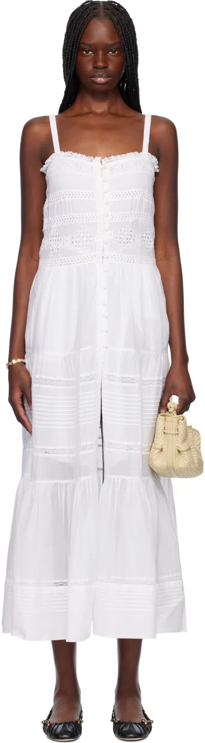ISABEL MARANT ÉTOILE WHITE DIVINE MAXI DRESS