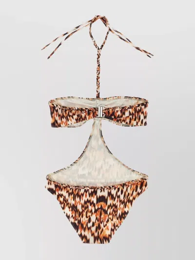 ISABEL MARANT 'FARAH' HALTER NECK CUT-OUT SWIMSUIT