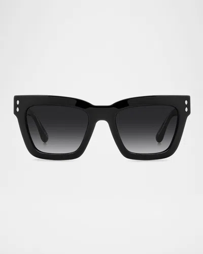 ISABEL MARANT GRADIENT SQUARE ACETATE SUNGLASSES