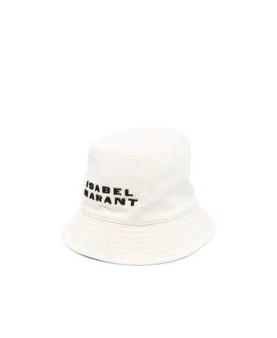 ISABEL MARANT ISABEL MARANT LOGO EMBROIDERED BUCKET HAT