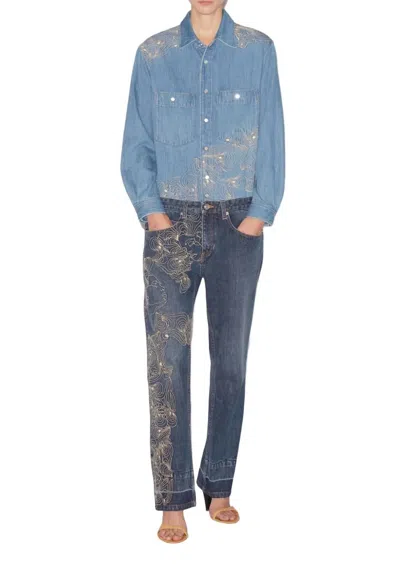 ISABEL MARANT IMANE JUMPSUIT IN BLUE