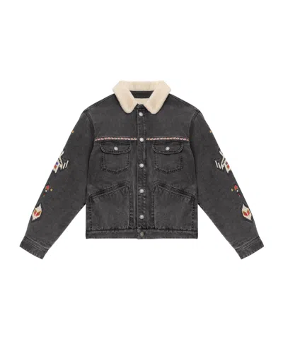 ISABEL MARANT JENSON EMBROIDERED DENIM JACKET