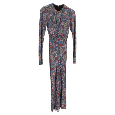 ISABEL MARANT LINARIO PRINTED MIDI DRESS IN MULTICOLOR VISCOSE