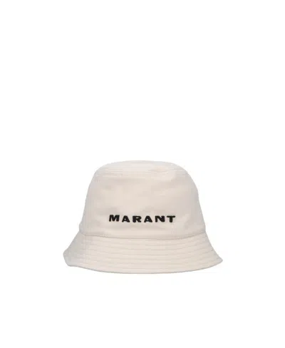 ISABEL MARANT ISABEL MARANT LOGO EMBROIDERED BUCKET HAT