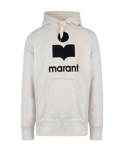 ISABEL MARANT ISABEL MARANT MILEY LOGO PRINTED DRAWSTRING HOODIE