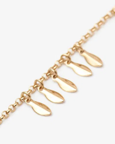 ISABEL MARANT METAL SHINY LEAF BRACELET