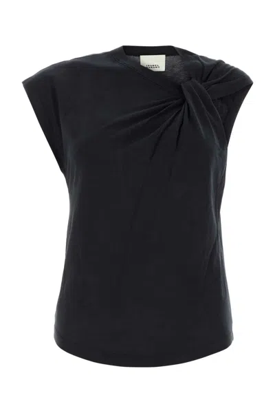 ISABEL MARANT ISABEL MARANT BLACK COTTON NAYDA T SHIRT