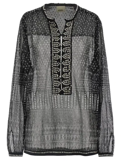 ISABEL MARANT NICKIE SHIRT AND BLOUSE BLACK