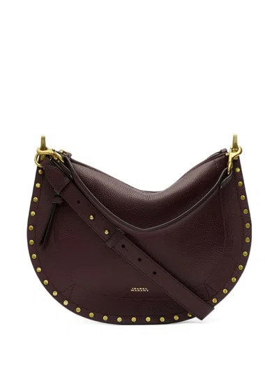 ISABEL MARANT OSKAN SOFT ZIP STUDDED SHOULDER BAG