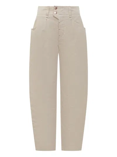 ISABEL MARANT OUMAYA HIGH-WAISTED POCKET TROUSERS