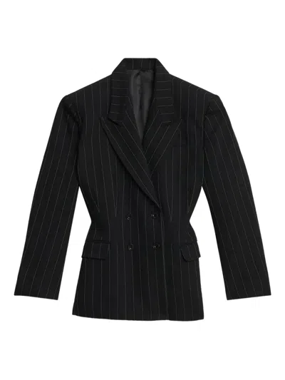 ISABEL MARANT PINSTRIPE-PATTERN DOUBLE-BREASTED BLAZER