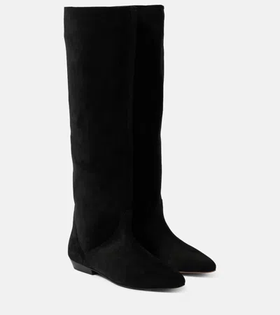 ISABEL MARANT SAYLA SUEDE KNEE-HIGH BOOTS