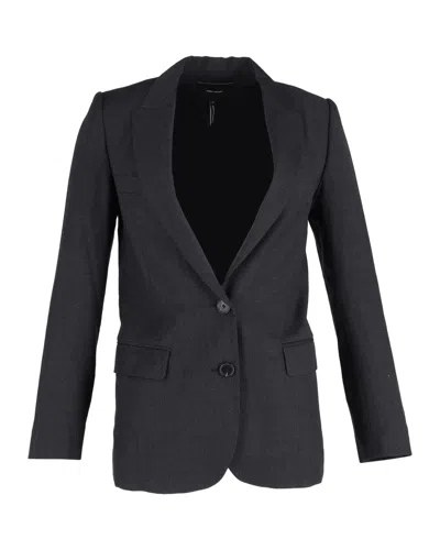 ISABEL MARANT SINGLE-BREASTED BLAZER IN BLACK WOOL