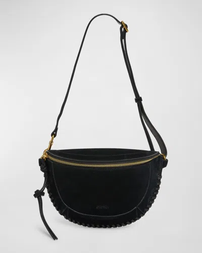 ISABEL MARANT SKANO BRAIDED SUEDE BELT BAG