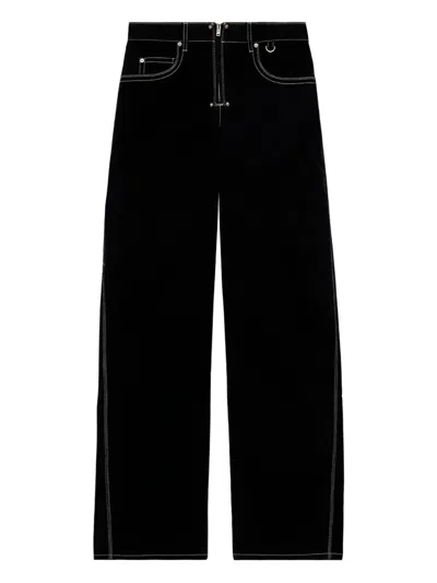 ISABEL MARANT STELYNA CONTRAST-STITCH TROUSERS