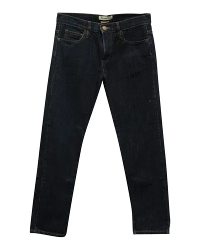 ISABEL MARANT STRAIGHT LEG PANTS IN BLUE COTTON DENIM