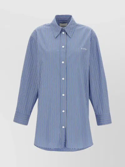 ISABEL MARANT STRIPED SHIRT WITH COLLARED NECK AND BUTTONED CUFFS