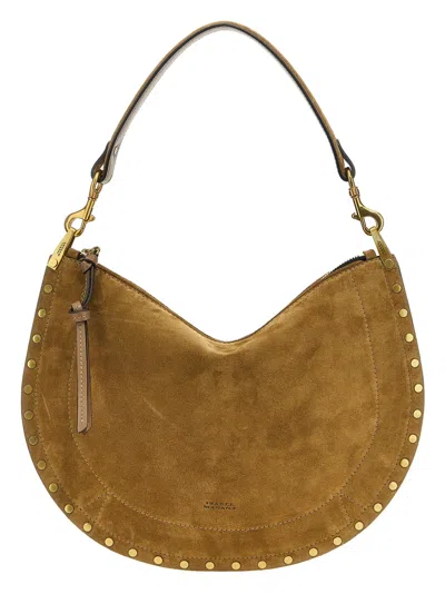 ISABEL MARANT WOMEN TAUPE OSKAN SHOULDER BAG, ONESIZE LUXURY SHOULDER BAGS FOR WOMEN DARVEYS