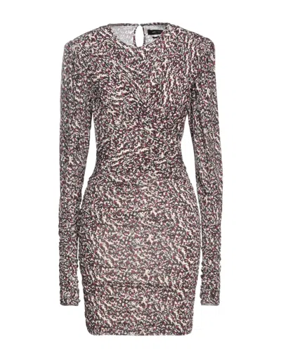 ISABEL MARANT ISABEL MARANT WOMAN MINI DRESS BLACK SIZE 10 VISCOSE, ELASTANE