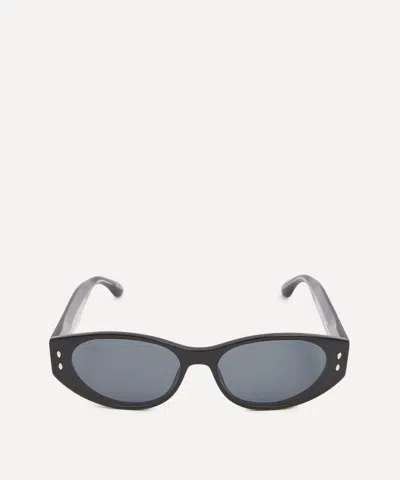 ISABEL MARANT ISABEL MARANT WOMEN'S ACETATE OVAL CAT EYE BLACK SUNGLASSES