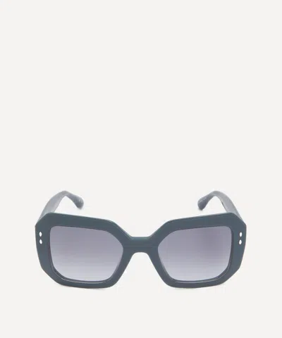 ISABEL MARANT ISABEL MARANT WOMEN'S ACETATE SQUARE GEOMETRIC GREY SUNGLASSES
