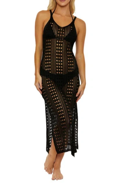 ISABELLA ROSE ISABELLA ROSE TUSCANY SHEER OPEN STITCH MIDI COVER-UP DRESS