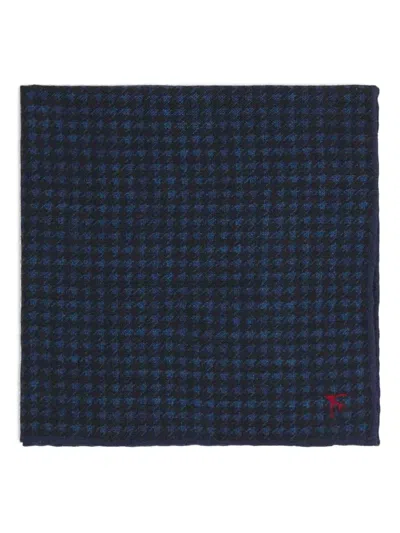 ISAIA CHECK-PRINT SCARF