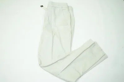 ISAIA ISAIA ICON ICO WOOL BLEND BEIGE DRAWSTRING MENS PANTS SZ 56R BRAND