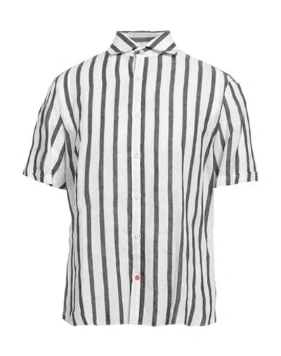 ISAIA ISAIA MAN SHIRT WHITE SIZE 15 ¾ LINEN