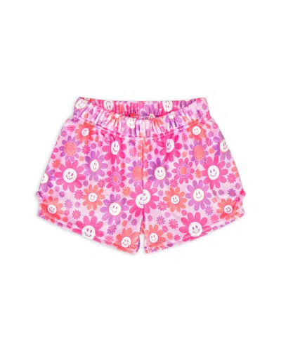 ISCREAM GIRLS' GROOVY SMILES PLUSH SHORTS - LITTLE KID, BIG KID
