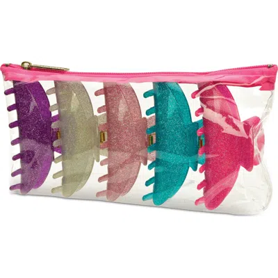 ISCREAM ISCREAM KIDS' GLITTER ASSORTED 5-PACK CLAW CLIPS