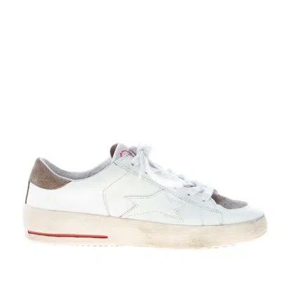 ISHIKAWA ISHIKAWA DAMEN SCHUHE WEISS GRAU LEDER BASKET 1946 SNEAKER HANDMADE IN ITALY