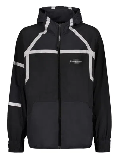 ISO.POETISM REFLECTIVE-PANELLED HOODED JACKET
