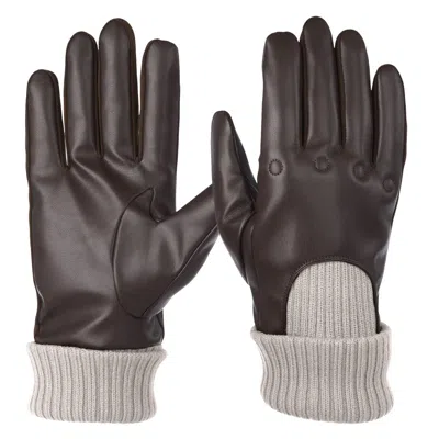 ISOTONER SIGNATURE MEN'S ARTIFICIAL LEATHER DRIVER TOUCHSCREEN GLOVES