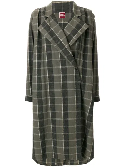 ISSEY MIYAKE 1970S OVERSIZE CHECK COAT