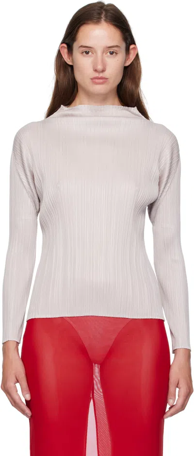 ISSEY MIYAKE BEIGE JUNE NEW COLORFUL BASICS 4 T-SHIRT