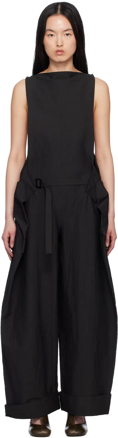 ISSEY MIYAKE BLACK FOLD TO FORM JUMPSUIT