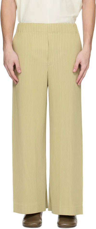ISSEY MIYAKE GREEN MONTHLY COLOR MAY TROUSERS
