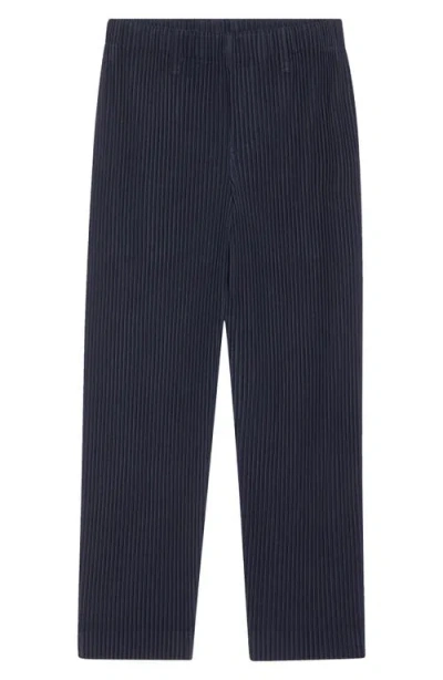 ISSEY MIYAKE HOMME PLISSÉ ISSEY MIYAKE BASICS PLEATED STRAIGHT LEG PANTS