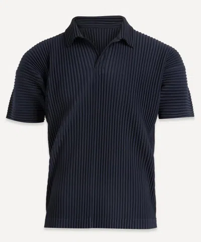 ISSEY MIYAKE HOMME PLISSE ISSEY MIYAKE MENS PLEATED POLO SHIRT