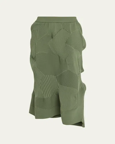 ISSEY MIYAKE KONE KONE TEXTURAL RIBBED SKIRT