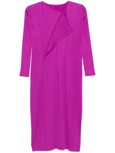 ISSEY MIYAKE LIGHT WAVE MIDI DRESS