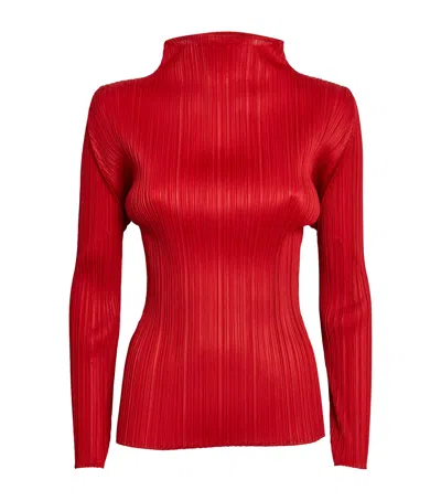 ISSEY MIYAKE NEW COLORFUL BASICS LONG-SLEEVE TOP