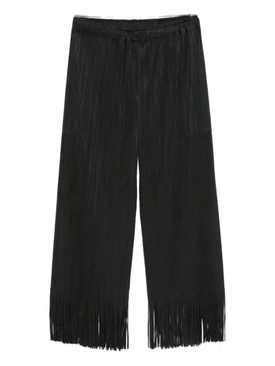 ISSEY MIYAKE PLEATED FRINGE TROUSERS